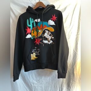 First Row Wild and Free  western inspired graphic soft fleece hoodie Bohemian.
